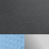Dark Grey Exterior / Silver Hardware / Azure Interior