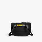 Back - Waverley 2 - Saffiano Leather - Black / Gunmetal / Grey - Crossbody Bag - Lo & Sons
