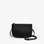 Front Crossbody - Waverley 2 - Saffiano Leather - Black / Gunmetal / Grey - Crossbody Bag - Lo & Sons