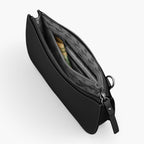 Zipper Pocket - Waverley 2 - Saffiano Leather - Black / Gunmetal / Grey - Crossbody Bag - Lo & Sons