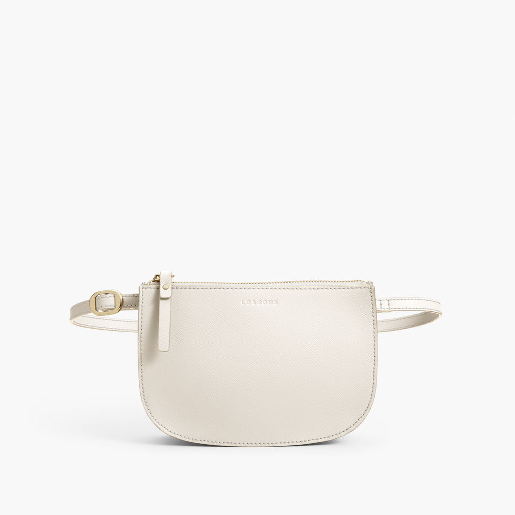 Beltbag Crossbody - The Waverley 2 - Saffiano Leather - Ivory / Gold / Camel - Crossbody - Lo & Sons