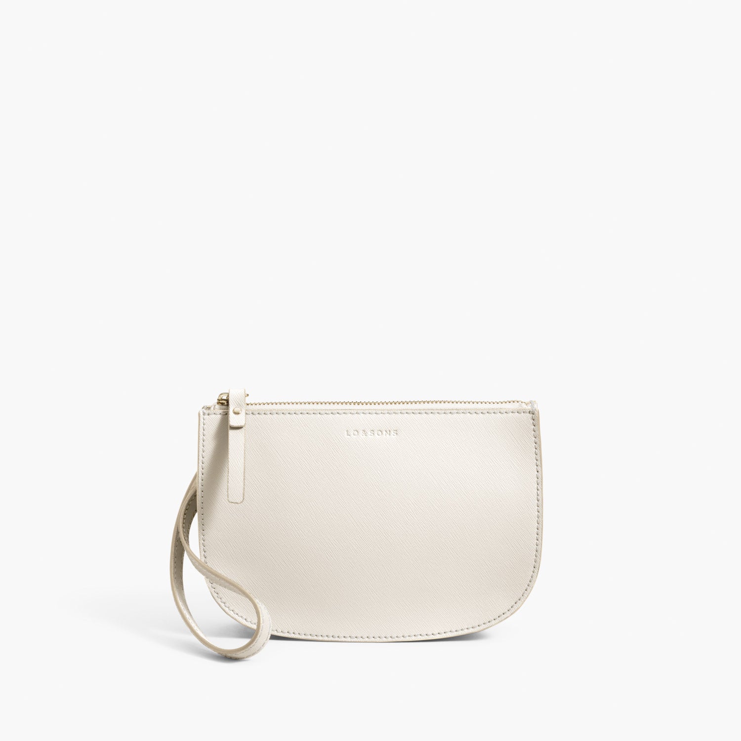 Wristlet Crossbody - The Waverley 2 - Saffiano Leather - Ivory / Gold / Camel - Crossbody - Lo & Sons