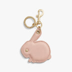 Front - Year of the Rabbit Charm - Saffiano Leather - Rose Quartz - Small Accessory - Lo & Sons