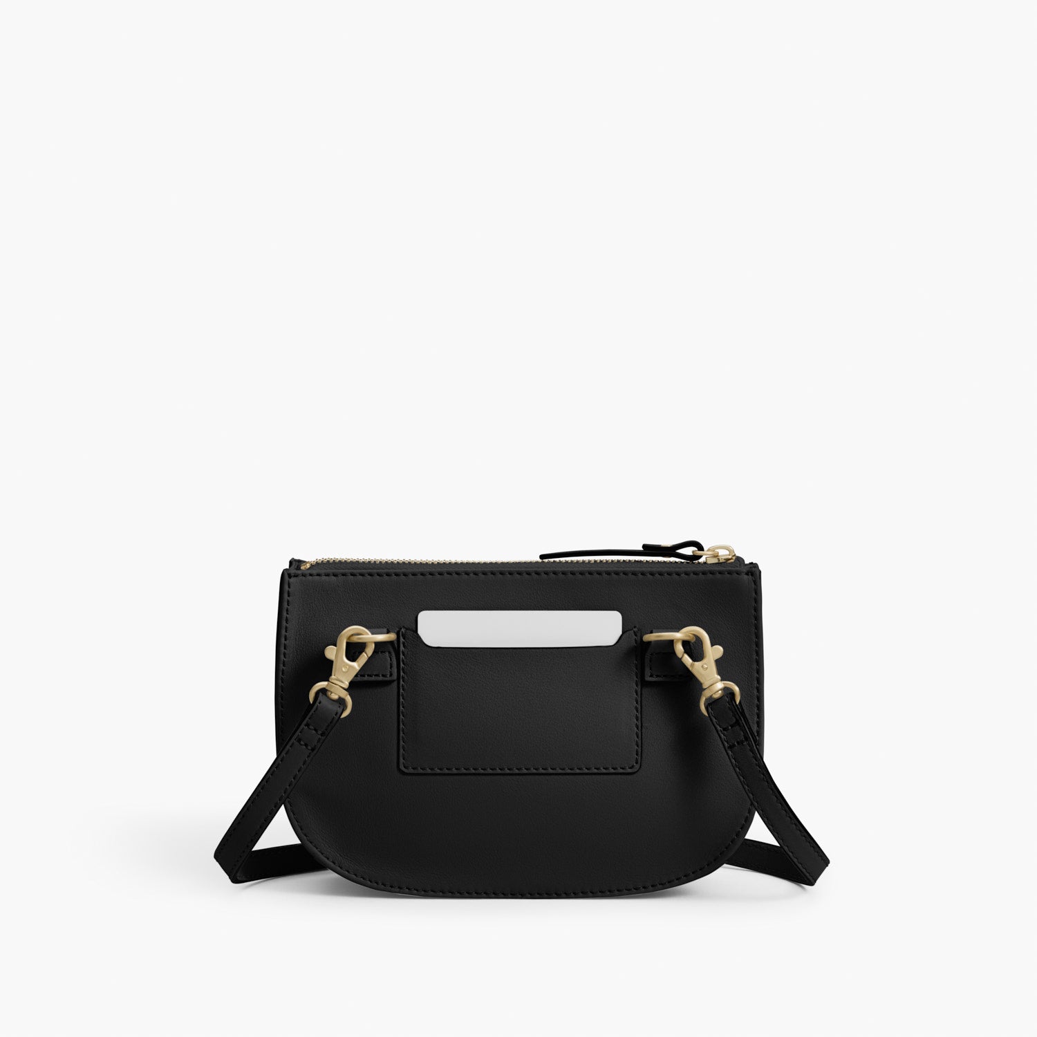 Back - The Waverley 2 - Nappa Leather - Black / Gold / Grey - Crossbody - Lo & Sons
