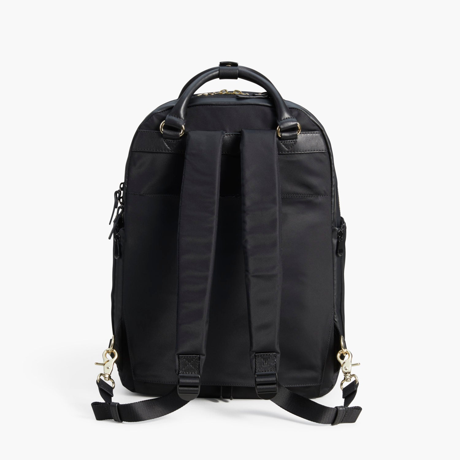Back Backpack - The Rowledge - Nylon - Black / Gold / Lavender - Backpack - Lo & Sons