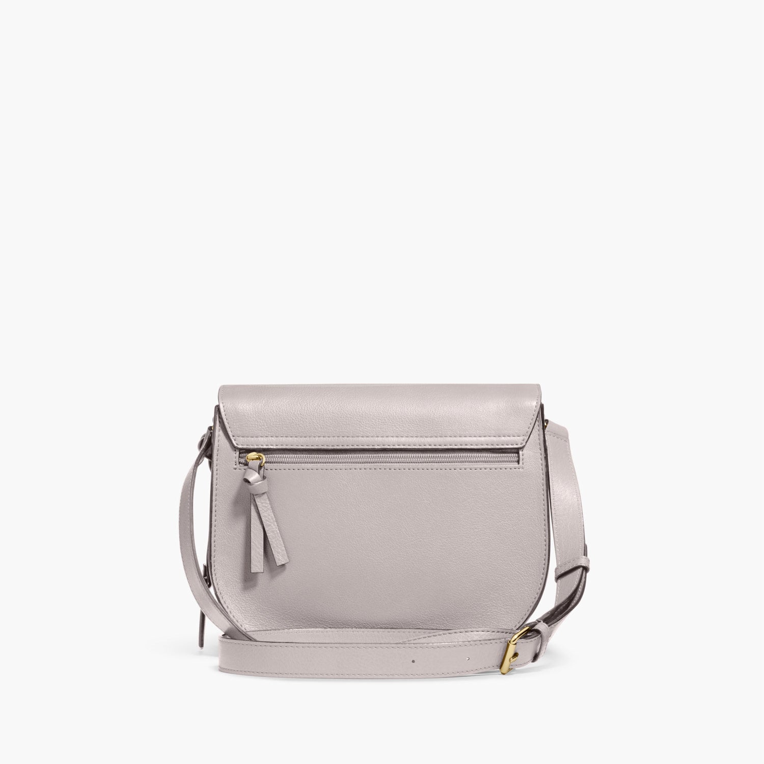 Back - The Claremont - Full Grain Leather - Light Grey - Crossbody - Lo & Sons