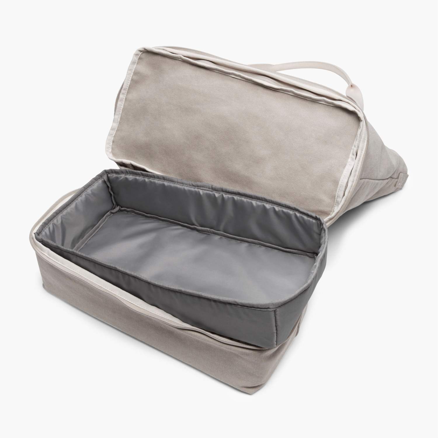 Bottom Empty - The Catalina Deluxe Tote - Washed Canvas - Dove Grey - Tote - Lo & Sons