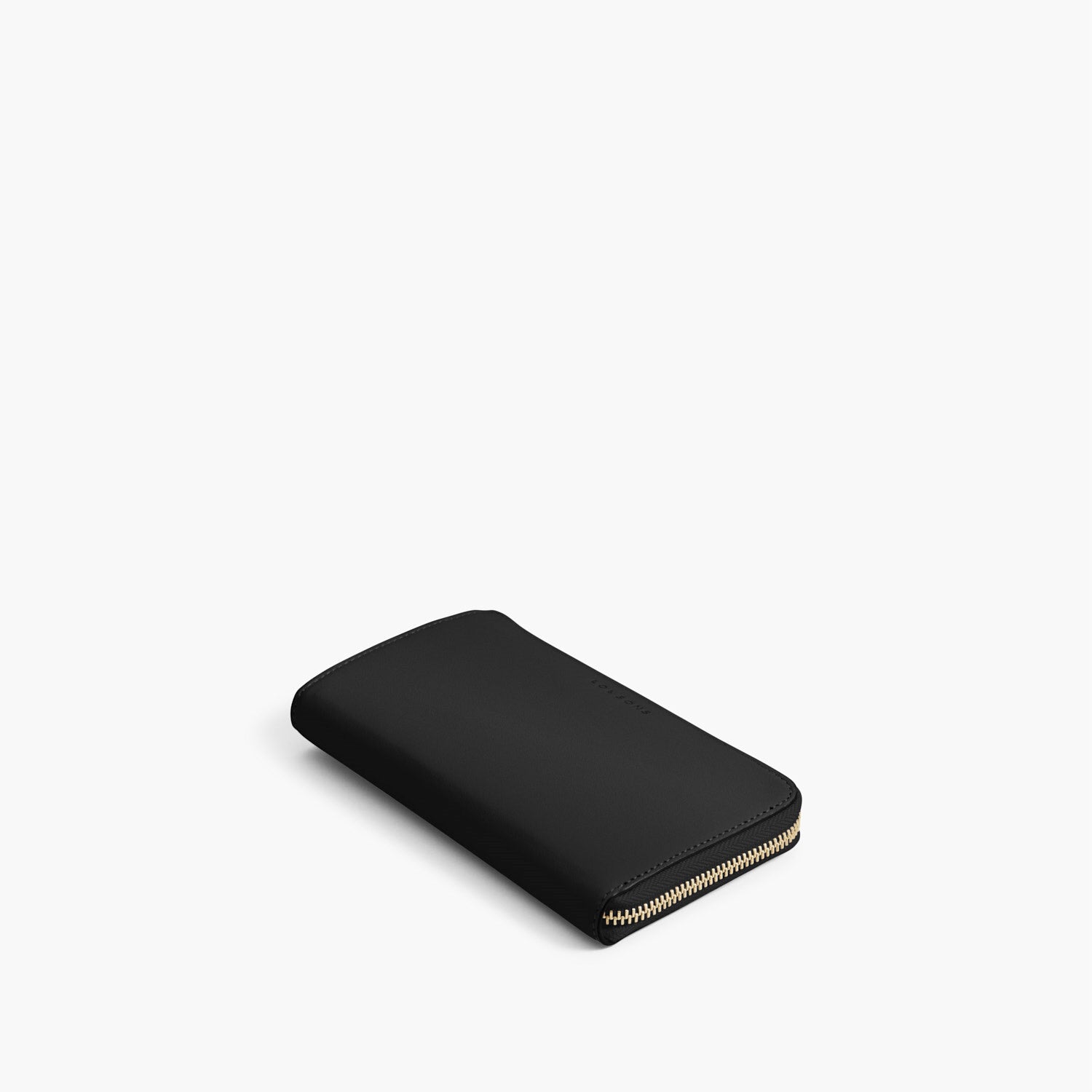 Front - The Leather Wallet - Nappa Leather - Black / Gold / Grey - Small Accessory - Lo & Sons