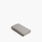 Front - The Leather Wallet - Nappa Leather - Light Grey / Gold / Grey - Small Accessory - Lo & Sons