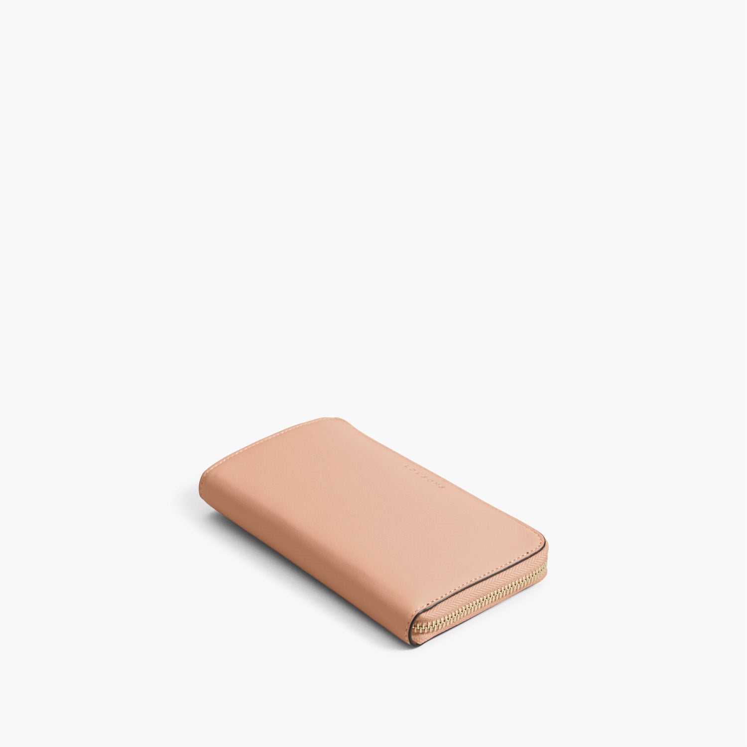 Front - The Leather Wallet - Nappa Leather - Rose Quartz / Gold / Camel - Small Accessory - Lo & Sons
