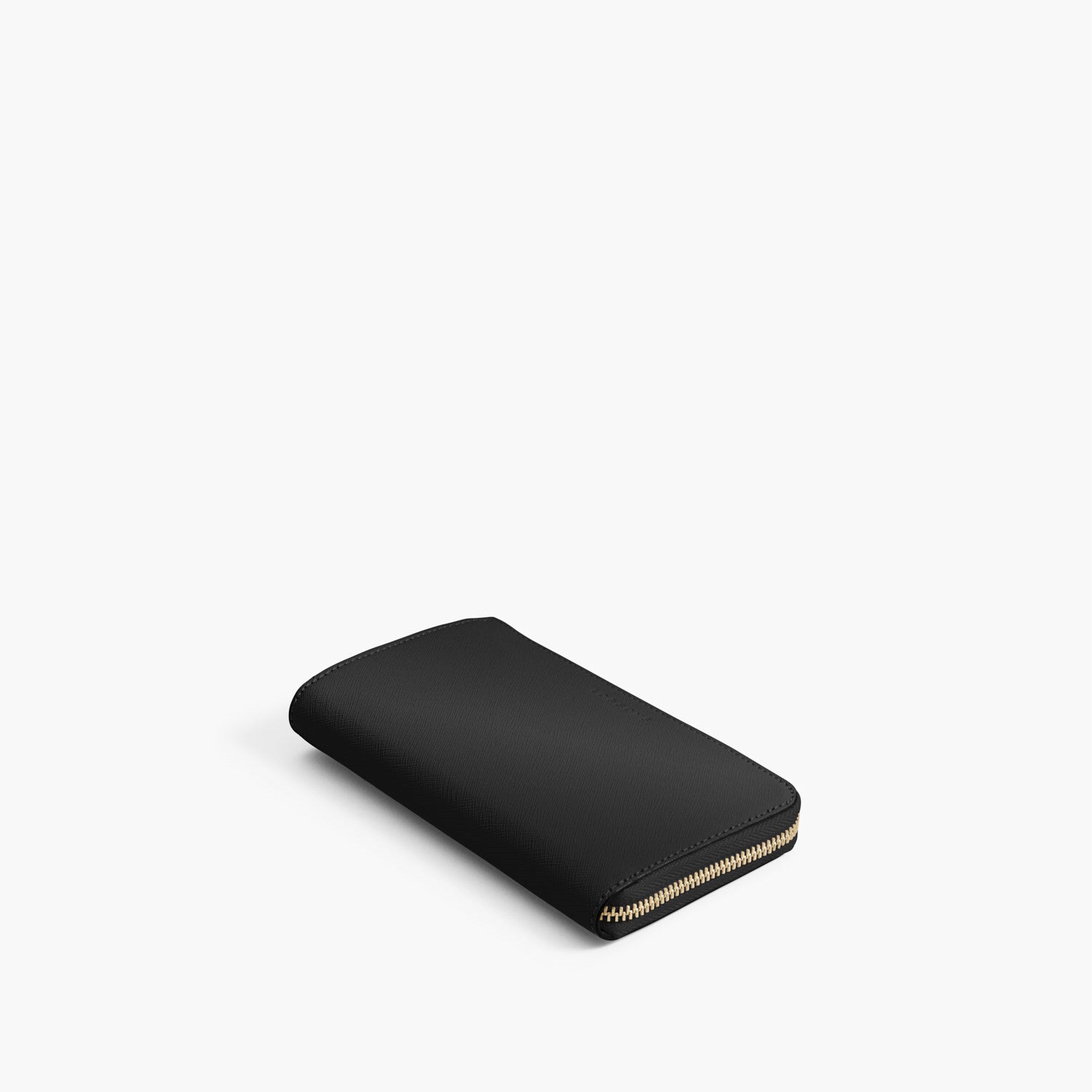 Front - The Leather Wallet - Saffiano Leather - Black / Gold / Grey - Small Accessory - Lo & Sons