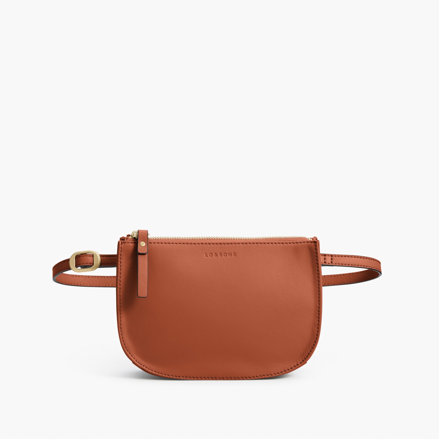 Front Belt - The Waverley 2 - Nappa Leather - Sienna / Gold / Camel - Crossbody - Lo & Sons