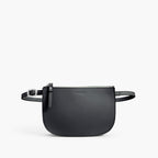 Front Belt - Waverley 2 - Saffiano Leather - Dark Grey / Silver / Azure - Crossbody Bag - Lo & Sons