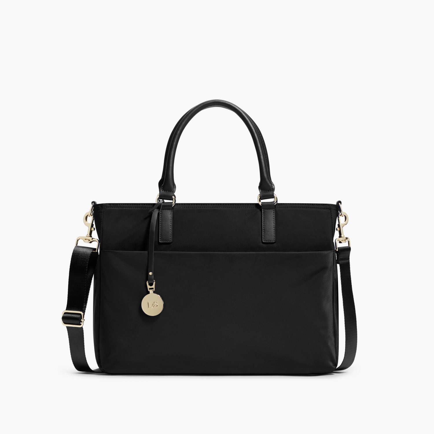 Front - The Brookline - Nylon - Black / Gold / Lavender - Tote - Lo & Sons