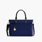 Front - The Brookline - Nylon - Navy / Gold / Lavender - Tote - Lo & Sons