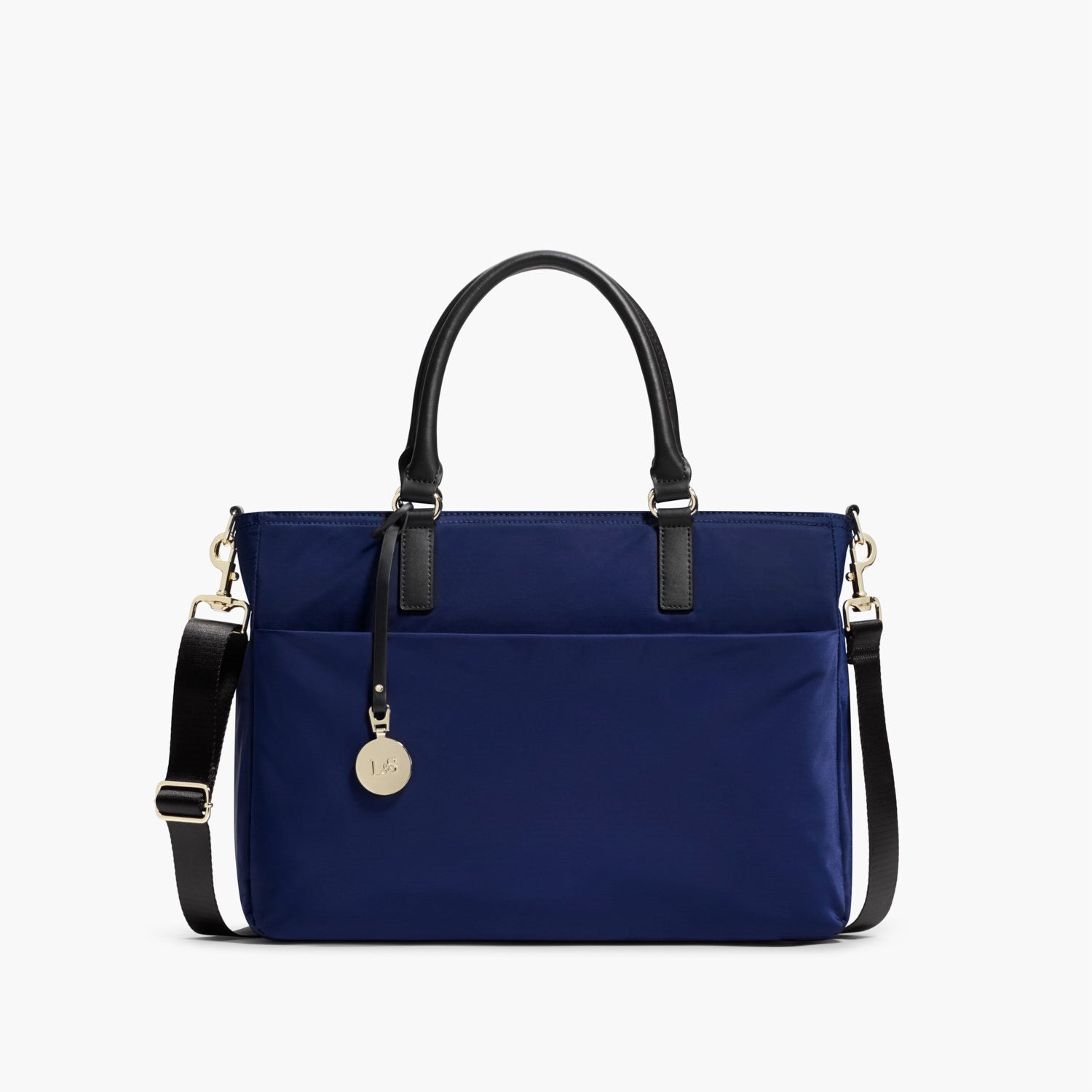 Front - The Brookline - Nylon - Navy / Gold / Lavender - Tote - Lo & Sons