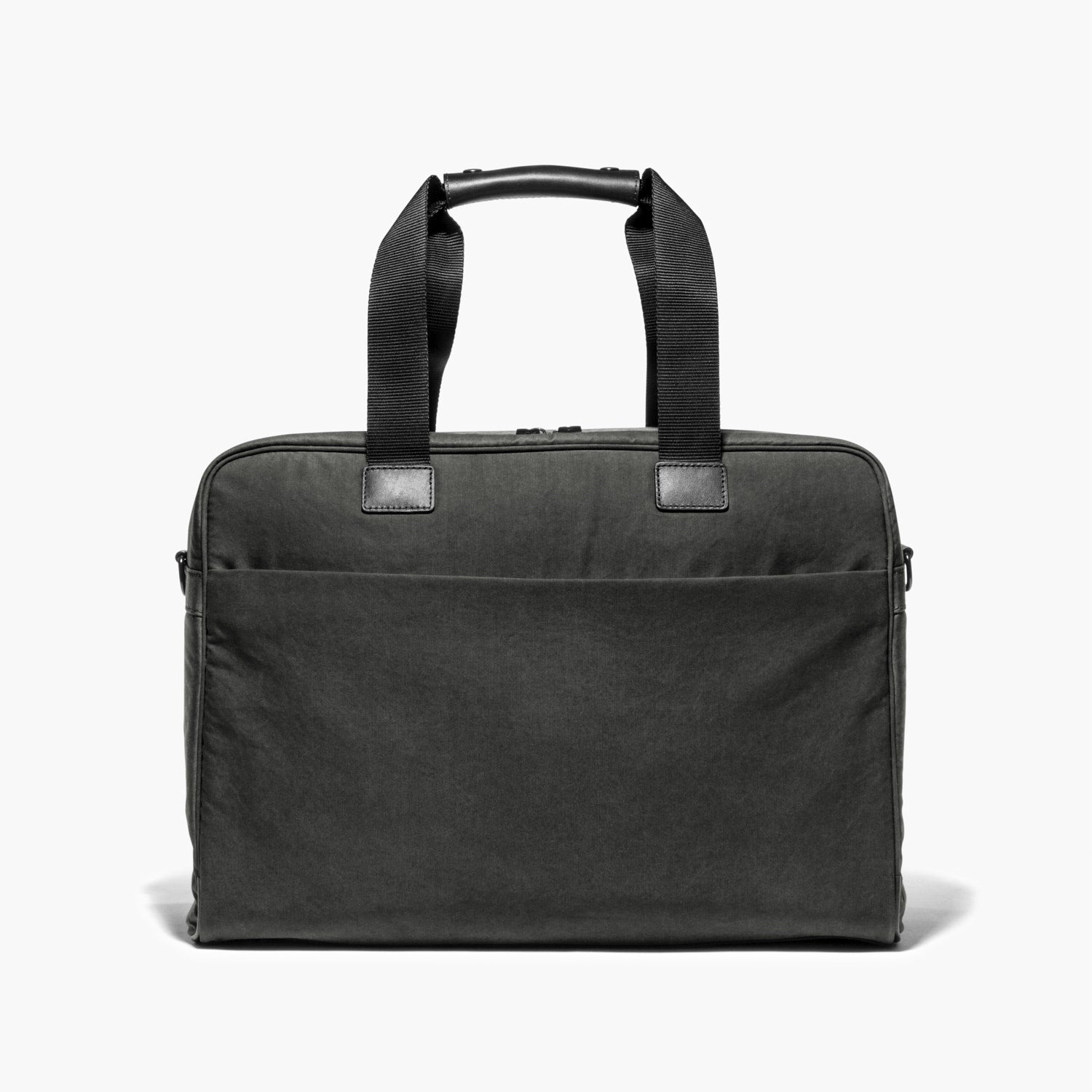 Front - The Cambridge - Waxed Twill - Charcoal - Briefcase - Lo & Sons