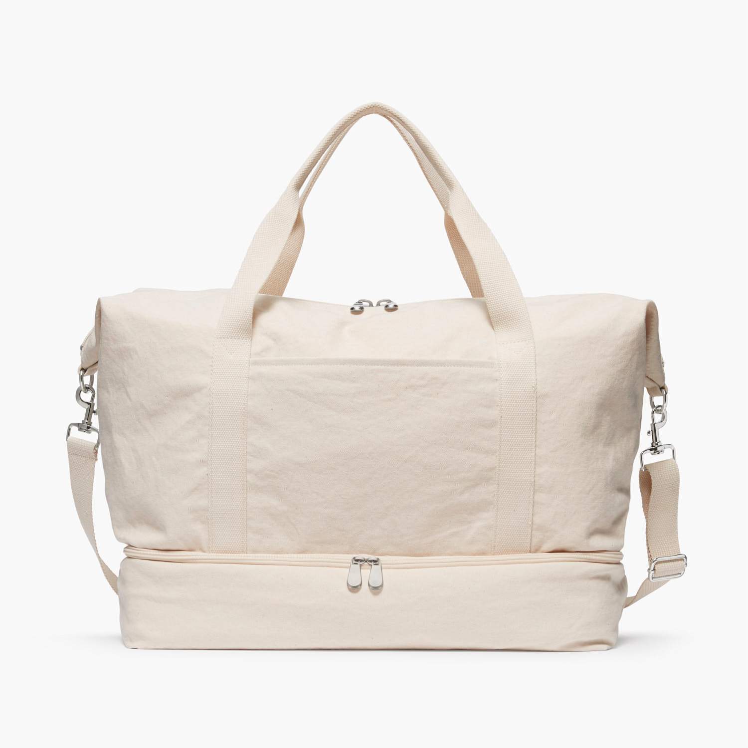 Front - The Catalina Deluxe - Organic Canvas - Natural - Weekender - Lo & Sons