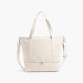 Front - The Catalina Deluxe Tote - Organic Canvas - Natural - Tote - Lo & Sons