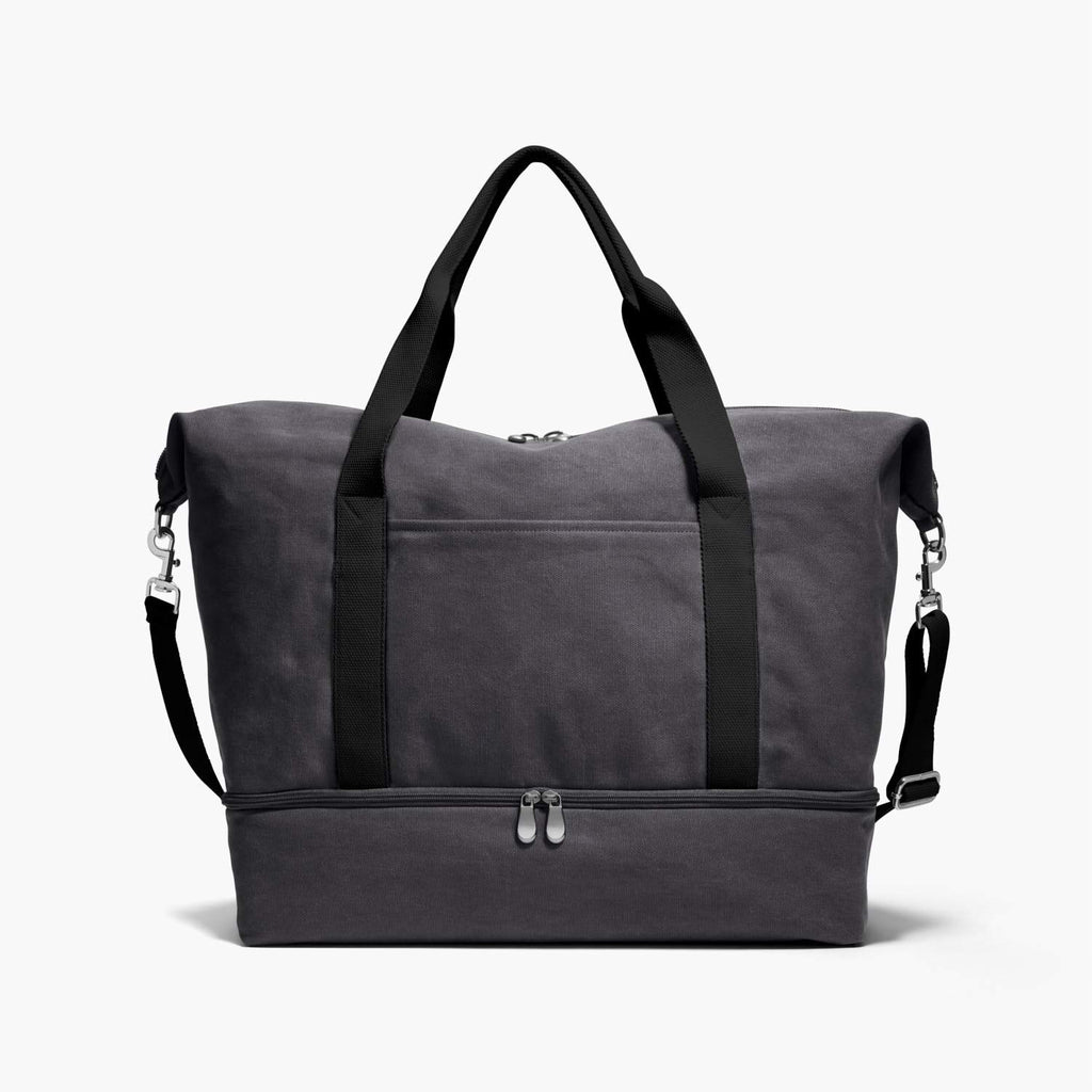 Front - The Catalina Deluxe - Eco Friendly Canvas - Midnight Ash - Weekender - Lo & Sons