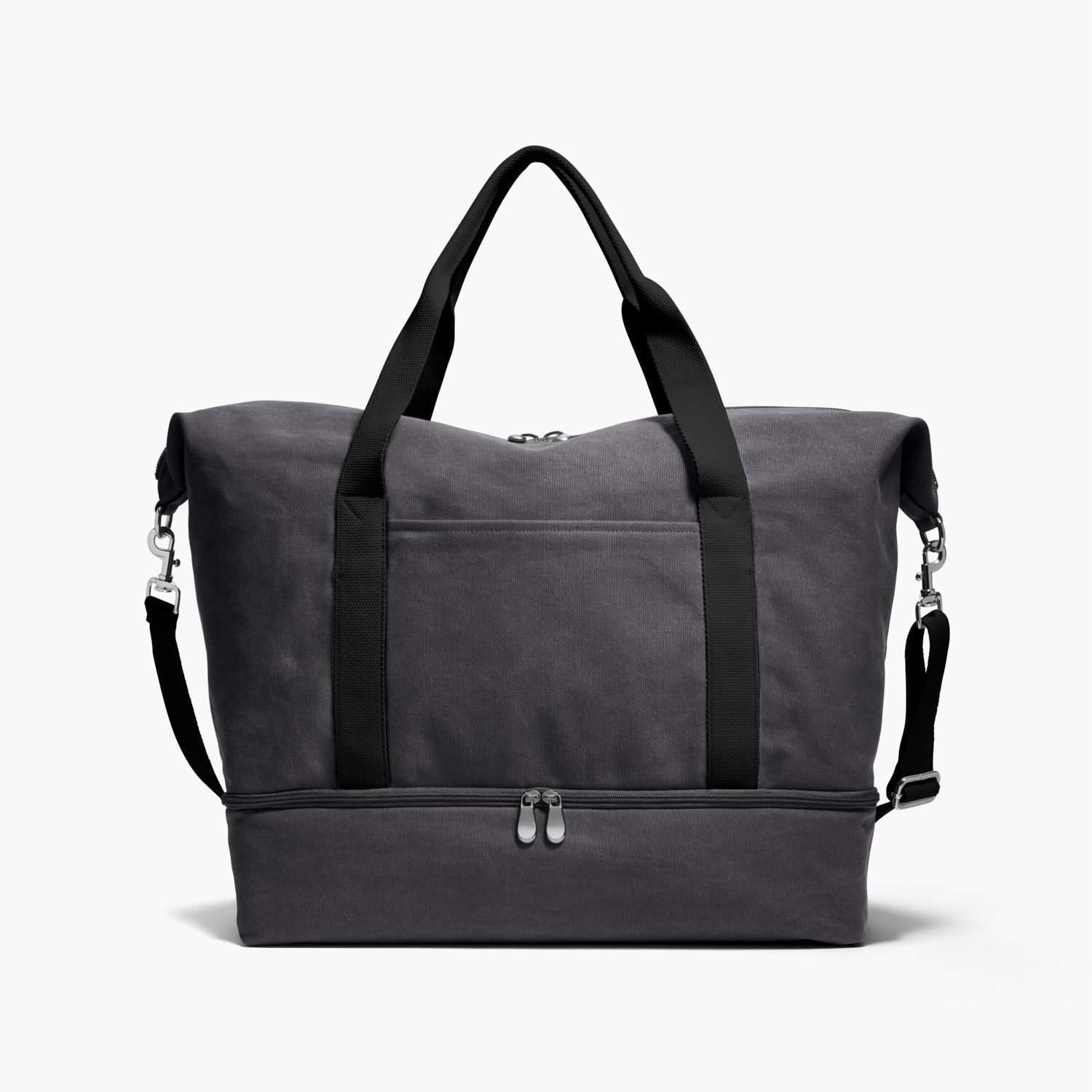 Front - The Catalina Deluxe - Eco Friendly Canvas - Midnight Ash - Weekender - Lo & Sons