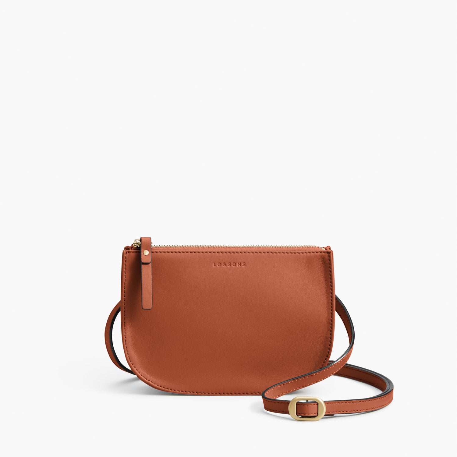 Front Crossbody - The Waverley 2 - Nappa Leather - Sienna / Gold / Camel - Crossbody - Lo & Sons
