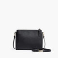 Front Crossbody - The Pearl - Saffiano Leather - Black / Gold / Grey - Crossbody - Lo & Sons