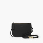 Front Crossbody - The Waverley - Nappa Leather - Black / Gold / Grey - Crossbody - Lo & Sons
