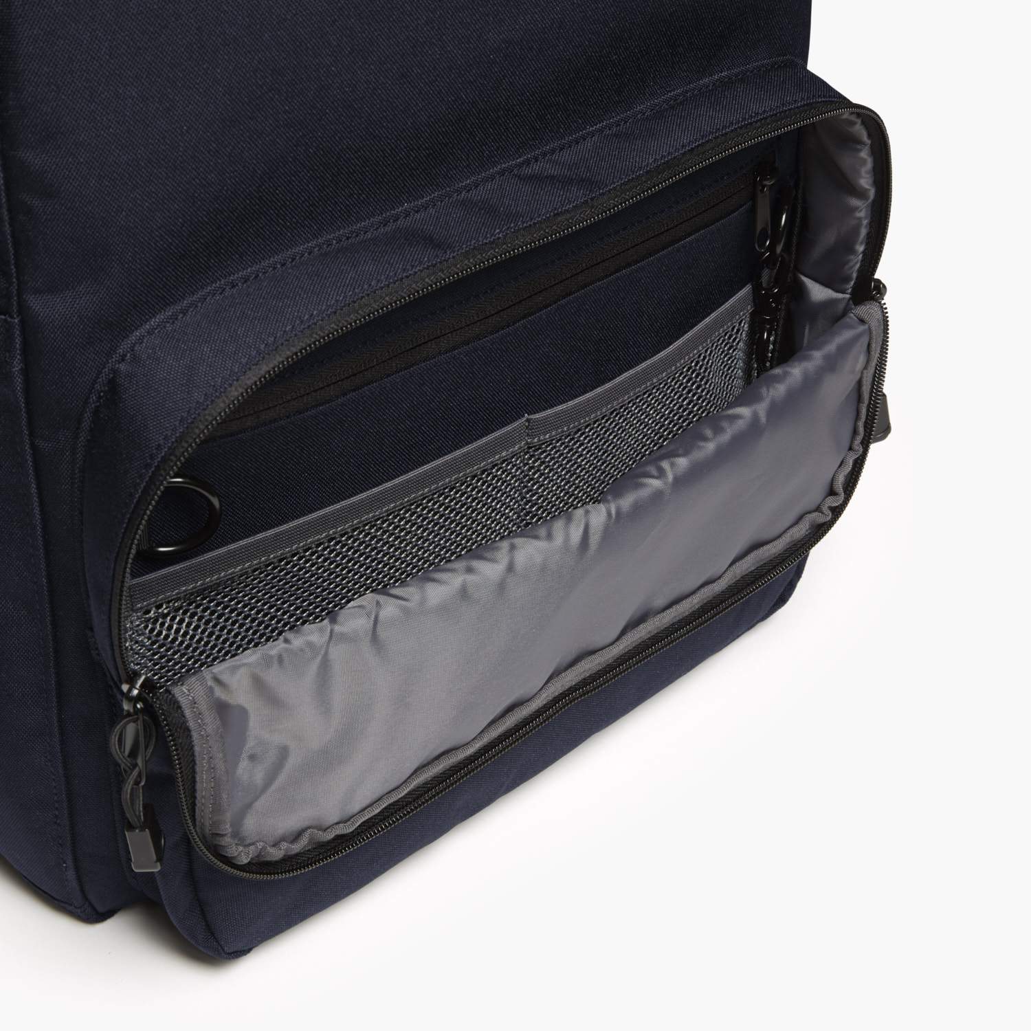 Front Empty - The Hanover Deluxe - 600D Recycled Poly - Navy - Backpack - Lo & Sons