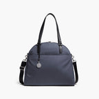 Front - The O.G. and O.M.G. - Cotton Poly Blend - Heather Slate Blue / Silver / Grey - Shoulder Bag - Lo & Sons