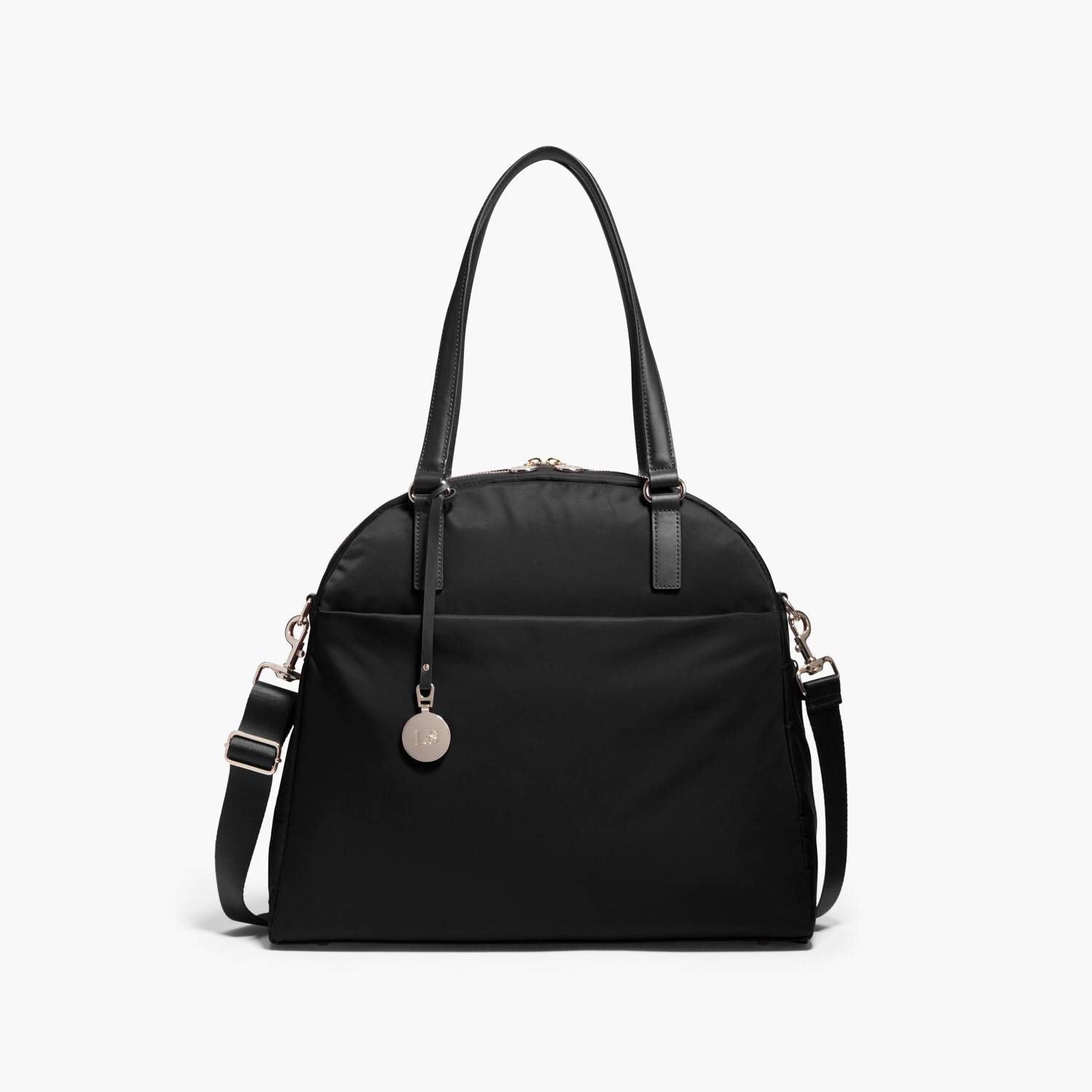Front - The O.G. and O.M.G. - Nylon - Black / Gold / Lavender - Shoulder Bag - Lo & Sons