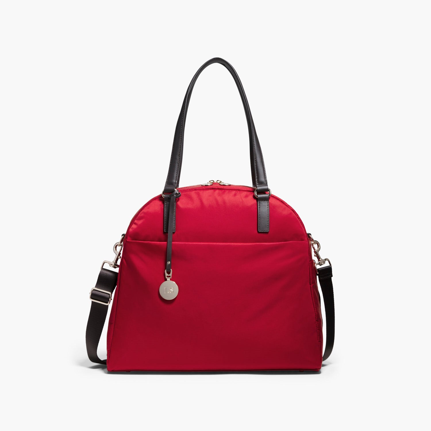 Front - The O.G. and O.M.G. - Nylon - Crimson Red / Gold / Camel - Shoulder Bag - Lo & Sons