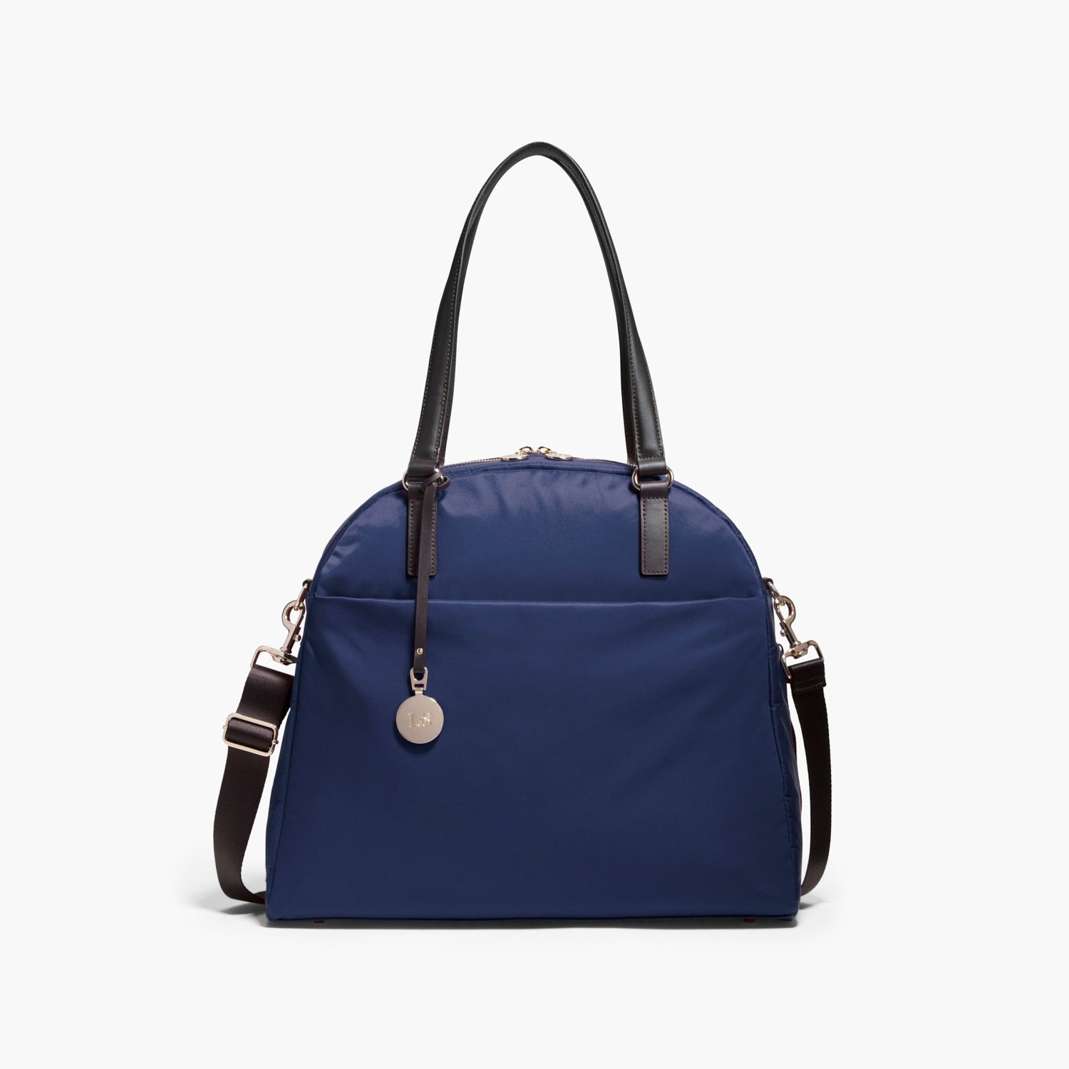 Front - The O.G. and O.M.G. - Nylon - Navy / Gold / Lavender - Shoulder Bag - Lo & Sons