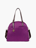 Front - The O.G. and O.M.G. - Nylon - Plum / Gold / Lavender - Shoulder Bag - Lo & Sons
