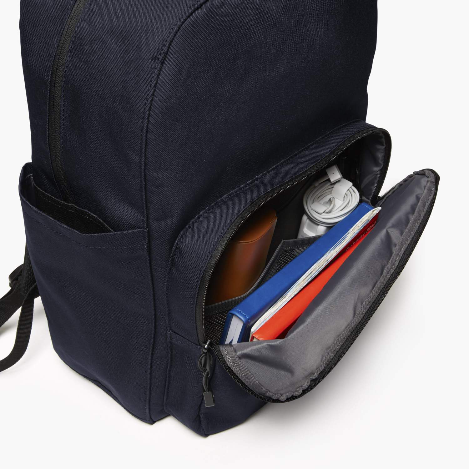 Front Packed - The Hanover Deluxe - 600D Recycled Poly - Navy - Backpack - Lo & Sons