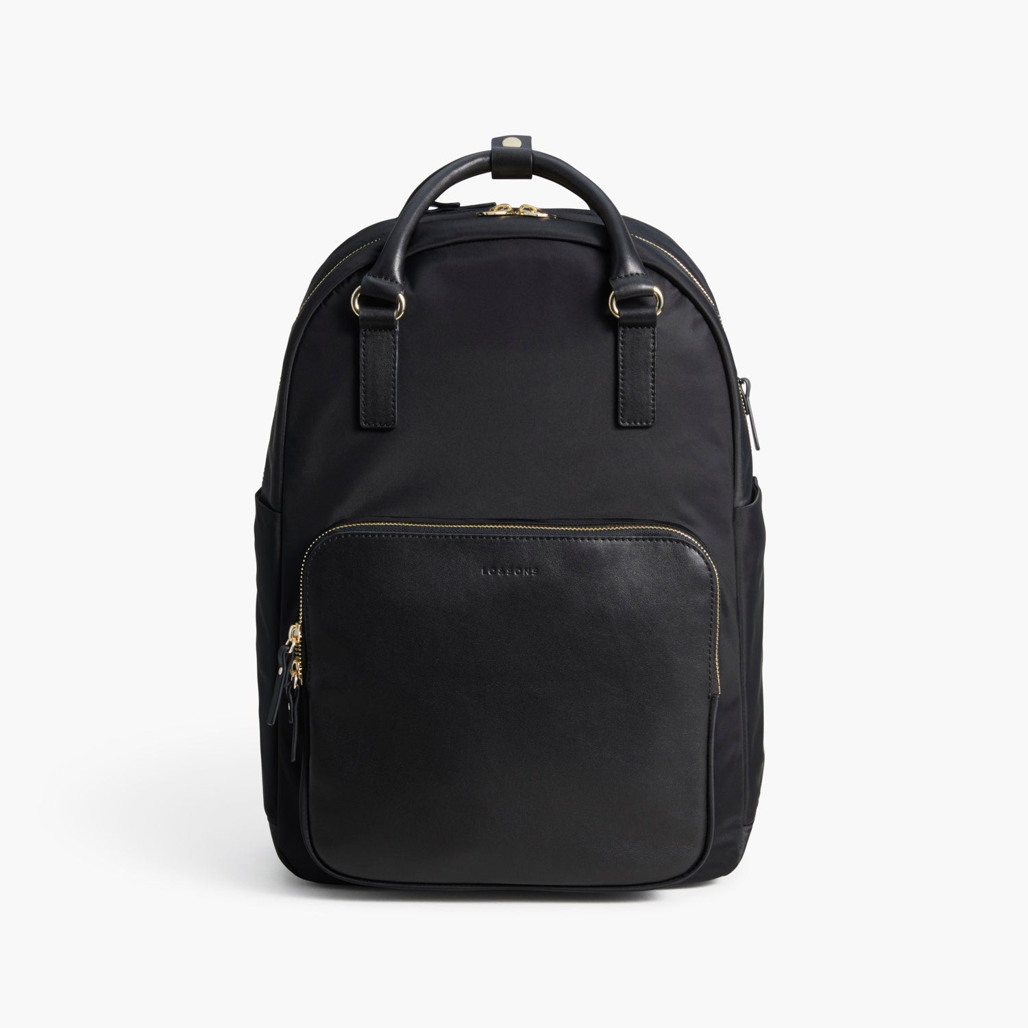 Front Tote - The Rowledge - Nylon - Black / Gold / Grey - Backpack - Lo & Sons