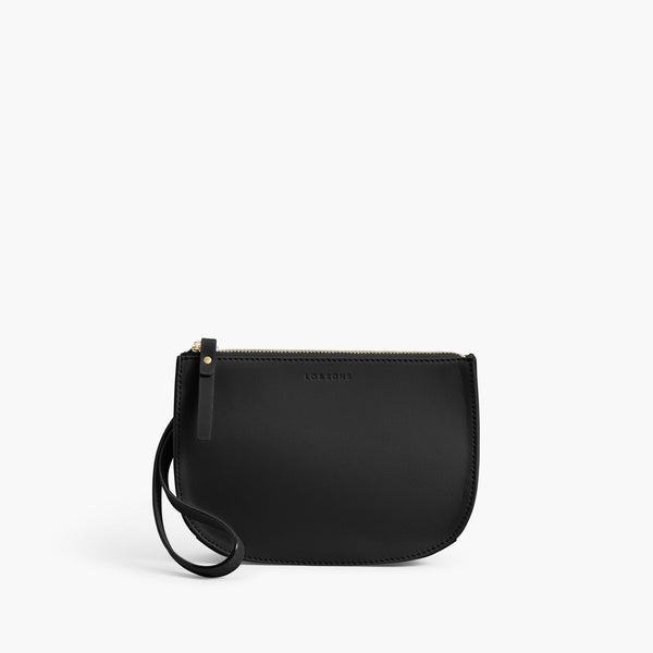 Lo & Sons: The Waverley 2 - Women's Fanny Pack in Black/Gold/Grey Nappa Leather (Large)