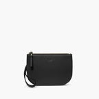 Front Wristlet - The Waverley - Nappa Leather - Black / Gold / Grey - Crossbody - Lo & Sons