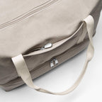 Front Zip Pocket - The Catalina Deluxe - Washed Canvas - Dove Grey - Weekender - Lo & Sons