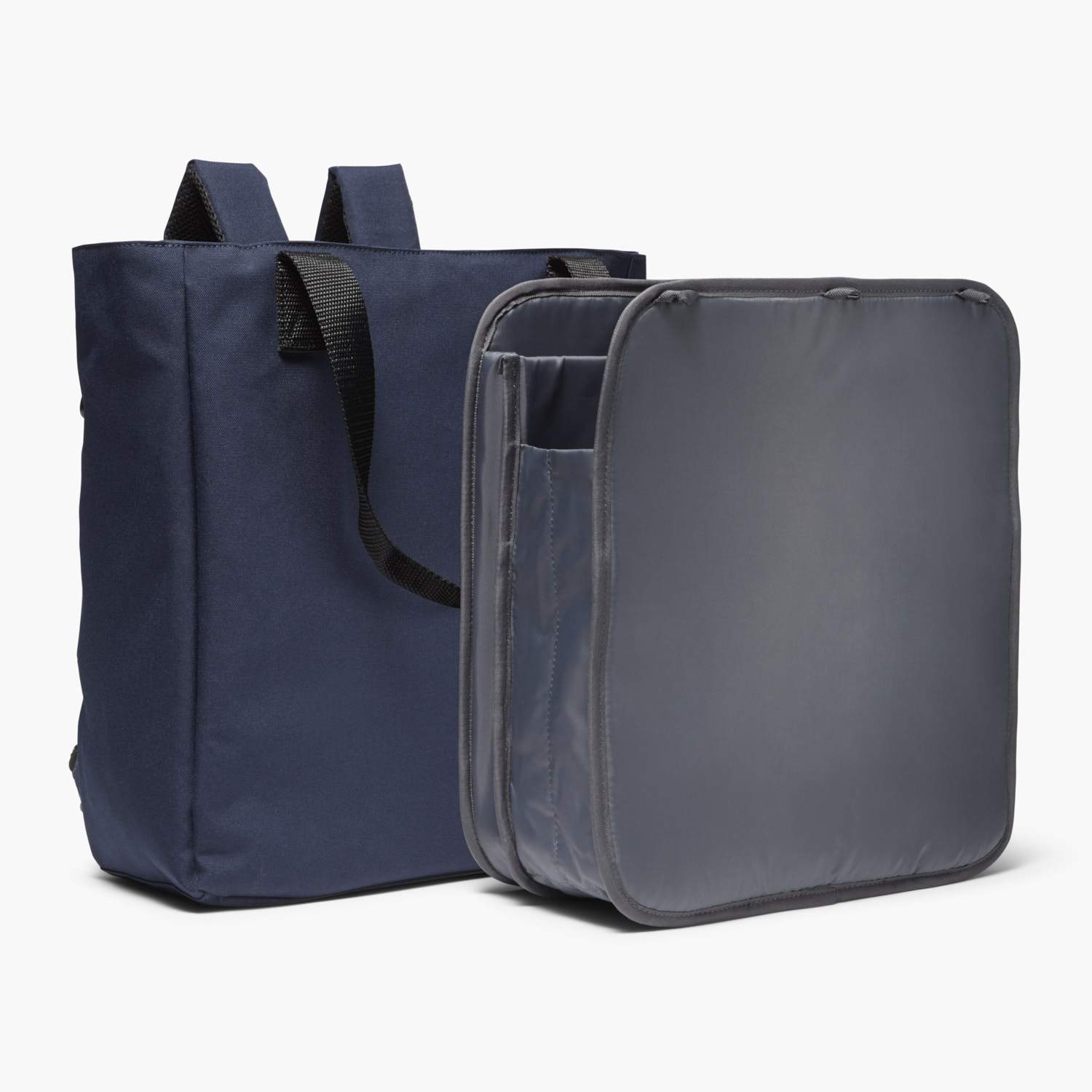 Insert And Exterior - Edgemont - 600D Recycled Poly - Navy - Backpack - Lo & Sons