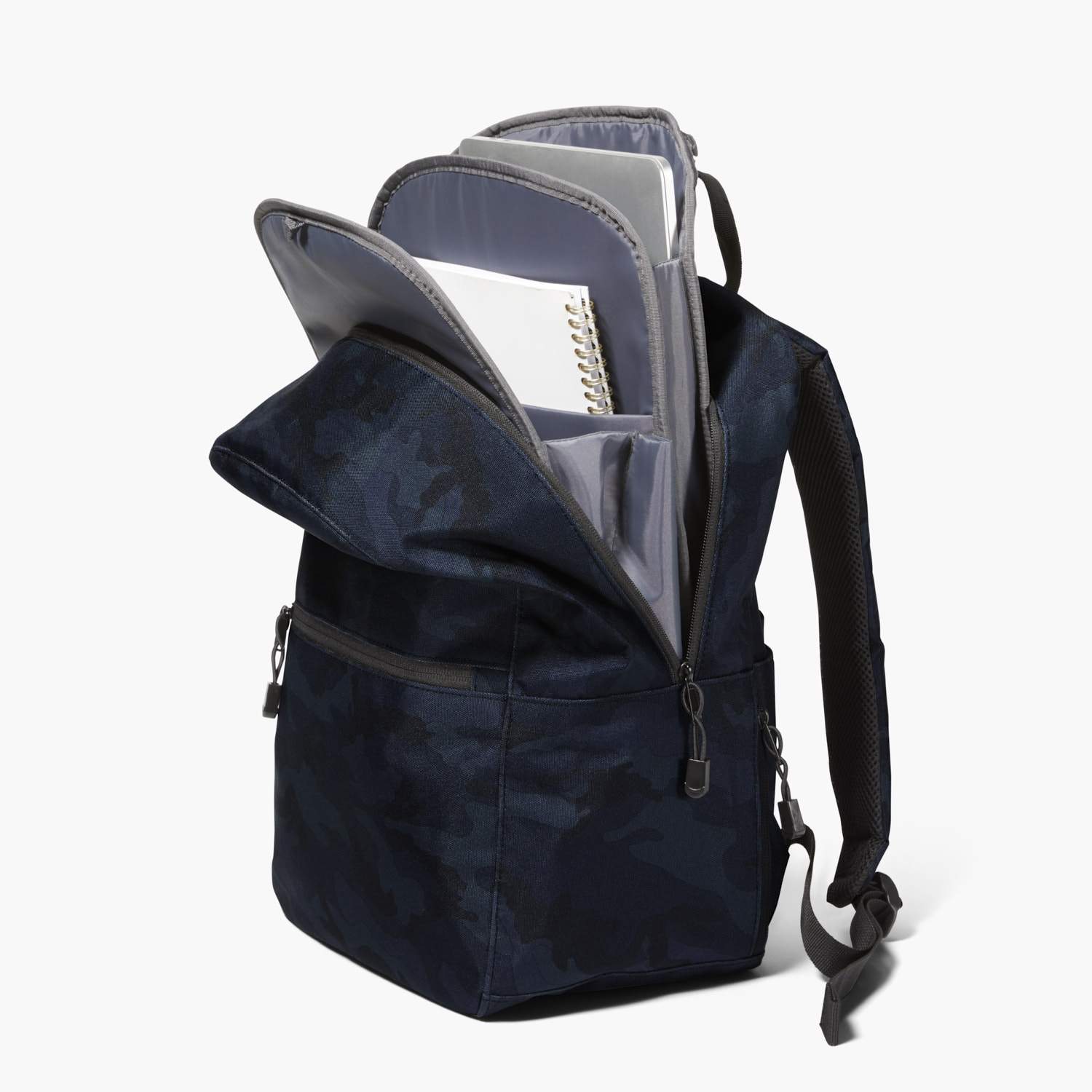 Insert And Exterior Packed - The Hanover - 600D Recycled Poly - Navy Camo - Backpack - Lo & Sons