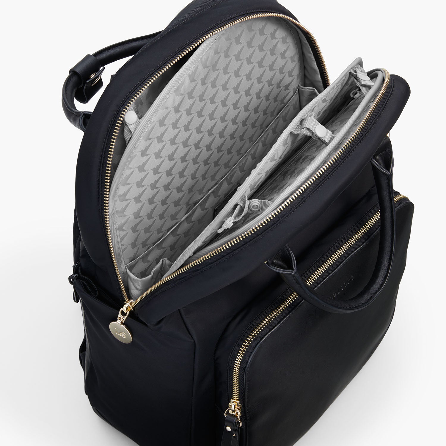 Insert Buttons - The Rowledge - Nylon - Black / Gold / Grey - Backpack - Lo & Sons