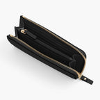 Interior 1 Empty - The Leather Wallet - Nappa Leather - Black / Gold / Grey - Small Accessory - Lo & Sons