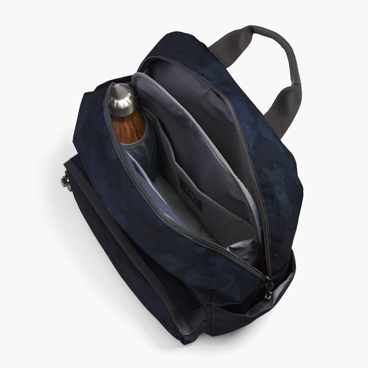 Interior Empty - The Hanover Deluxe - 600D Recycled Poly - Navy Camo - Backpack - Lo & Sons