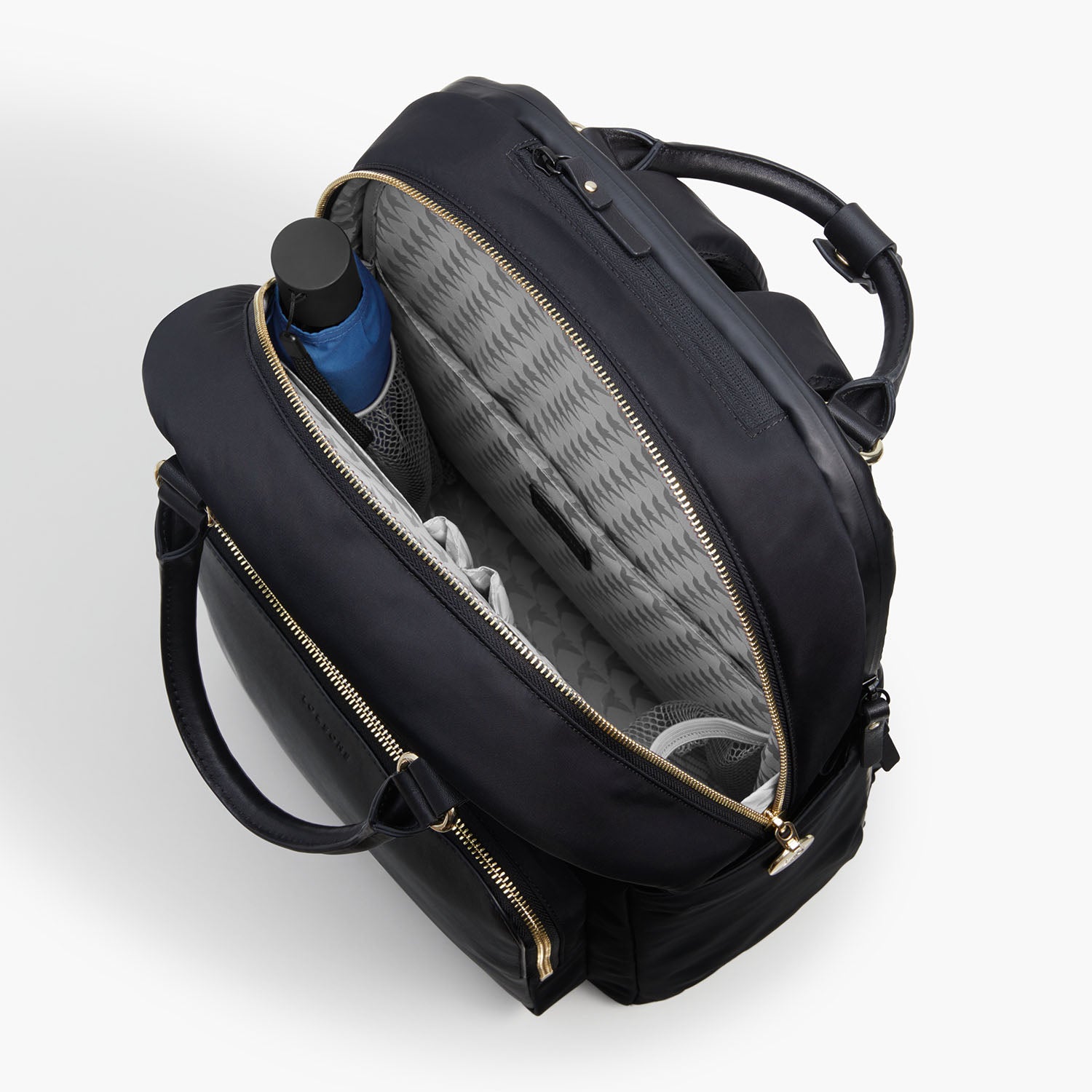 Interior Empty Insert - The Rowledge - Nylon - Black / Gold / Grey - Backpack - Lo & Sons