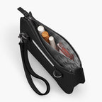 Interior Pocket - The Waverley 2 - Nappa Leather - Black / Gunmetal / Grey - Crossbody - Lo & Sons