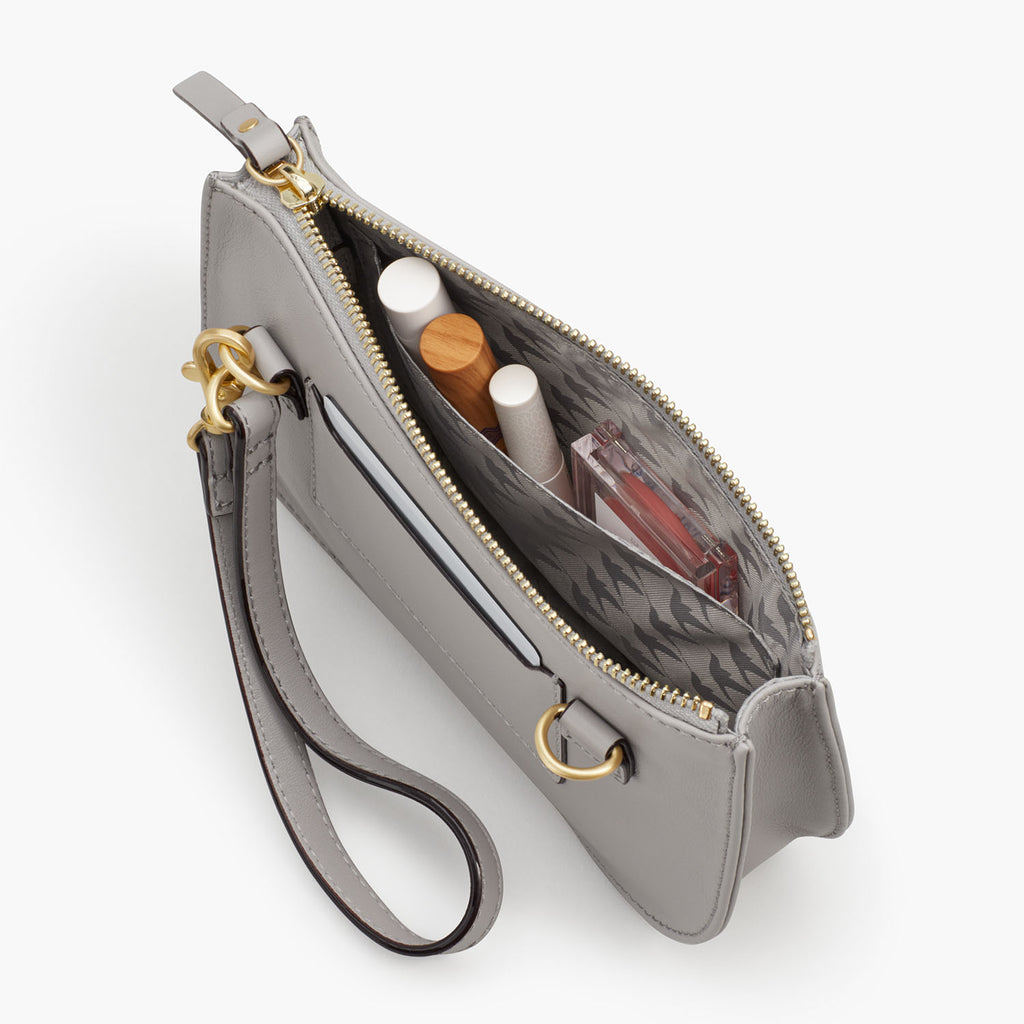 Interior Pocket - The Waverley 2 - Nappa Leather - Light Grey / Gold / Grey - Crossbody - Lo & Sons