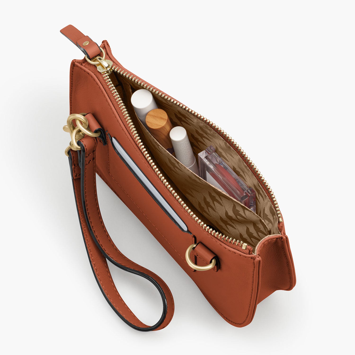 Interior Pocket - The Waverley 2 - Nappa Leather - Sienna / Gold / Camel - Crossbody - Lo & Sons