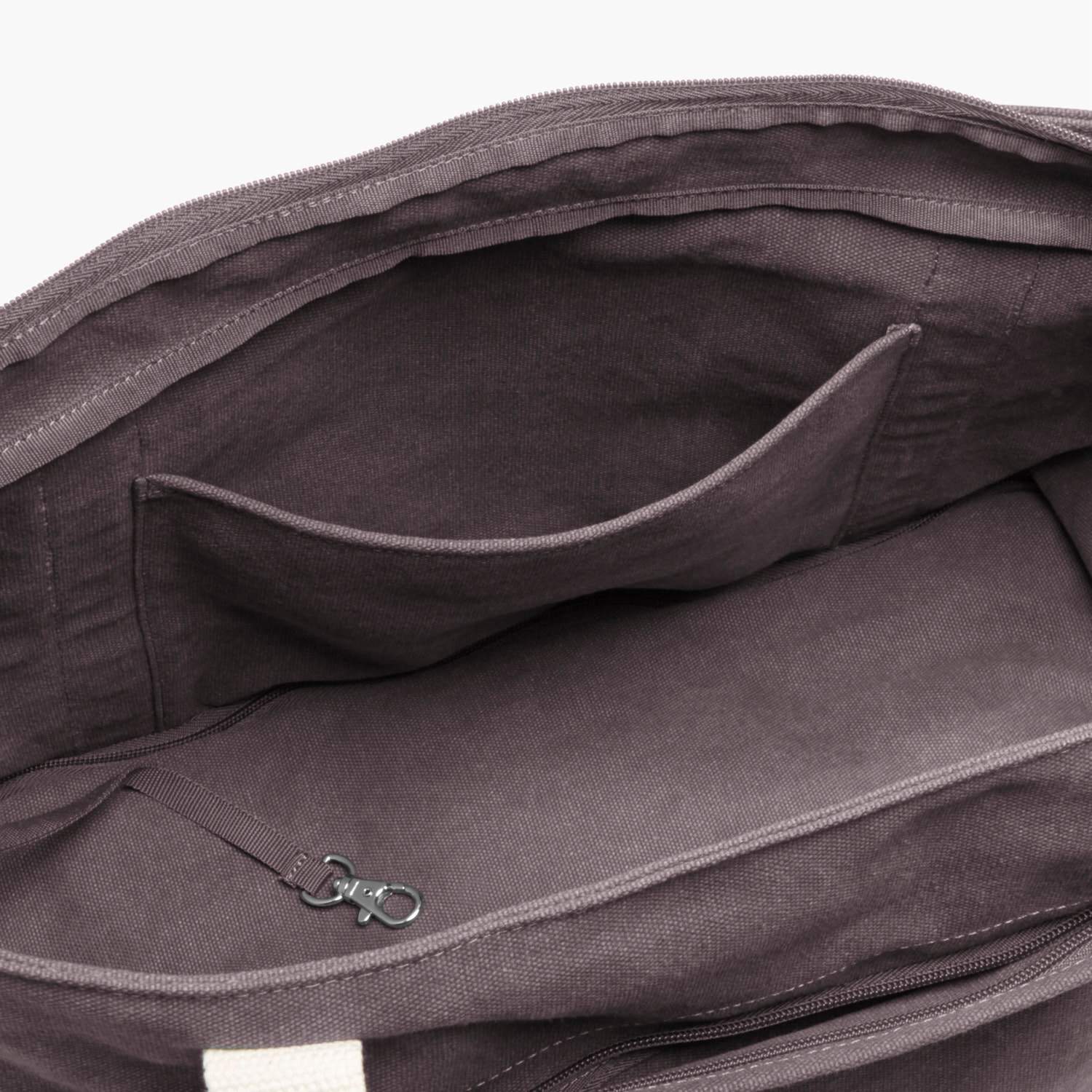 Interior Pocket - The Catalina Deluxe Tote - Eco Friendly Canvas - Thistle - Tote - Lo & Sons