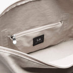 Interior Zip Pocket - The Catalina Deluxe - Washed Canvas - Dove Grey - Weekender - Lo & Sons